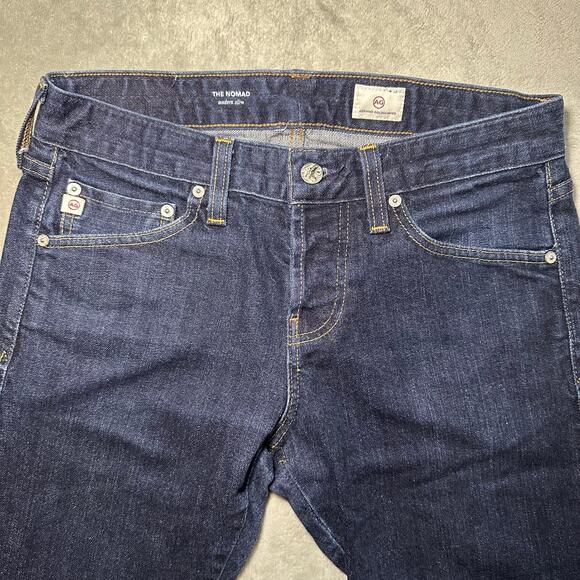 AG Adriano Goldschmied Selvage Jeans 30x24 The Nomad Straight Button Fly Denim - Picture 5 of 16